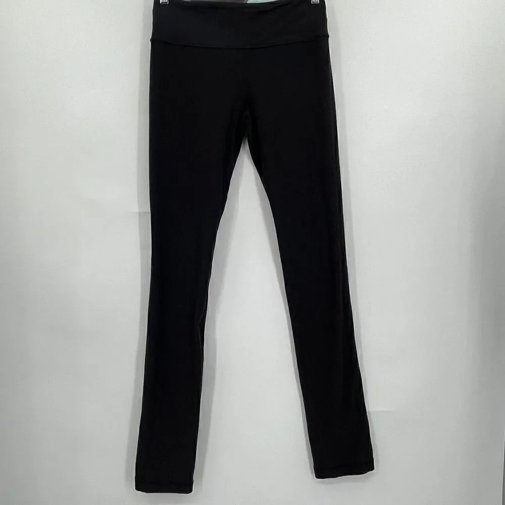 Lululemon Black Skinny Groove Reversible Yoga Pant Leggings Size 6